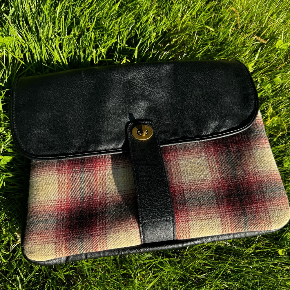 Icing Black and Red Plaid Laptop Sleeve